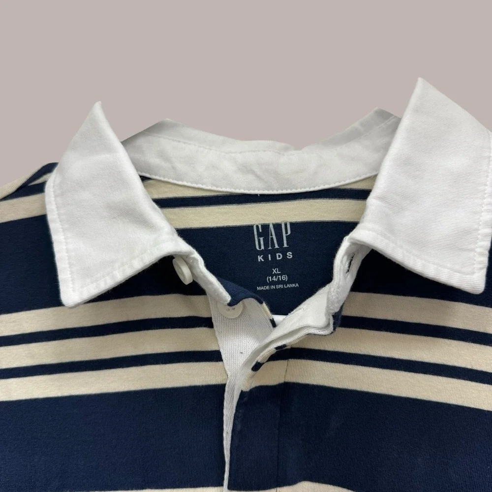 NWT Girl's size XL - 14/16 Striped dress Old Navy, blue and off‎ white